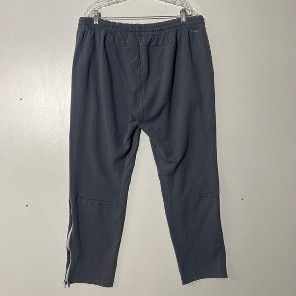 Adidas Climalite Mens 2XL Gray Mesh Jogger Sweatpants Ankle Zip Athletic Pants - Picture 5 of 8